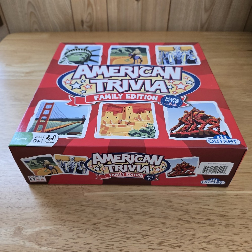 American Trivia Family‎ Edition Board Game COMPLETE 2017 Outset Ages 9+ - Picture 2 of 7